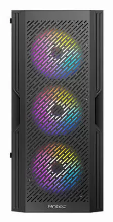 Gabinete Antec Ax20 Elite Media Torre, Ventana Lateral Cristal, 4x Ventiladores Rgb, Negro