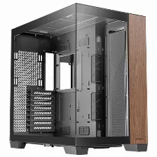 Gabinete Antec C8 Wood, Full Tower, Ventana De Vidrio, Negro/madera