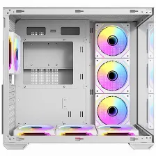 Gabinete Antec Cx Mirror, Mid Tower, Vista Panoramica, 7x Ventiladores, Blanco