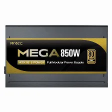 Fuente De Poder Antec Mega 850w, 80 Plus Gold, Full Modular Atx 3.1, Pcie 5.1, Negro