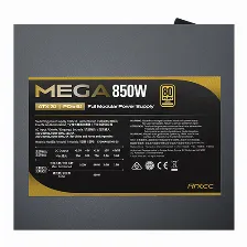 Fuente De Poder Antec Mega 850w, 80 Plus Gold, Full Modular Atx 3.1, Pcie 5.1, Negro