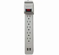 Supresor De Picos Koblenz Ss-550 Usb 550 J, 5 Contactos, Gris