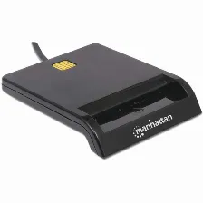 Lector De Tarjeta Inteligente Manhattan Lector De Tarjetas Inteligentes Interior, Interfaz Usb 2.0, Compatible Con Mac Si, Material Acrilonitrilo Butadieno Estireno (abs), Color Negro, Certificació...
