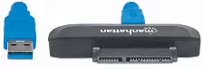 Convertidor Manhattan Superspeed Usb 3.0 Macho A Sata Iii, 2.5 Pulgadas, 5 Gbit/s, Negro/azul