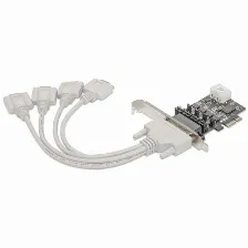 Tarjeta Manhattan Tarjeta Serial Pci Express De 4 Puertos Pcie, Vga