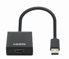 Adaptador Video Manhattan Convertidor De Usb-a A Hdmi 1080p, Ce Fcc Rohs Reach Ukca, Negro, Plástico, Windows 10, Windows 11, Windows 7, Windows 8.1, Macos, 45 Mm