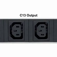 Sistema De Alimentacion Intellinet 8 Salidas Ac, Conector Acoplador C20, 50 - 60 Hz, Máxima Corriente 20 A, Color Negro