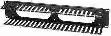 Organizador De Cables Intellinet 19pulg, 2u Tapa De Plastico, Negro