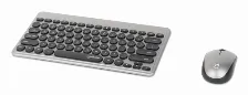 Teclado Inalámbrico Manhattan 10 M, Teclado Numérico, Negro, Plata