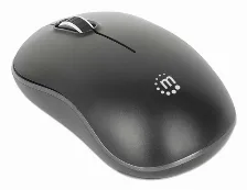 Mouse Manhattan óptico, 3 Botones, 1200 Dpi, Rf Inalámbrico, 10 M, Negro