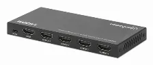 Divisor De Video Manhattan Splitter Hdmi, 4x Hdmi, 3840 X 2160 Pixeles, 4k Ultra Hd, Negro