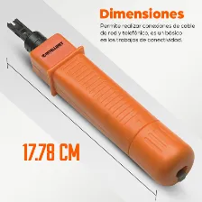 Pinza Intellinet Para Ponchar Jack, Block 110/88, Control De Presion, Ajustable De Impacto