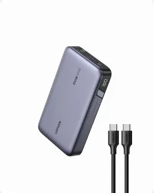 Power Bank Ugreen 20000 Mah, Hasta 100w, 1x Usb-a, 2x Usb-c, Gris