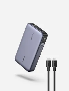 Power Bank Ugreen 20000 Mah, Hasta 100w, 1x Usb-a, 2x Usb-c, Gris