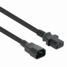 Cables De Poder Manhattan Hembra, Macho 250 V, 3 M, Negro