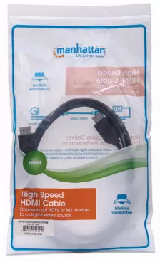 Cable Hdmi Manhattan, Hdmi Macho A Macho, 5 Metros, 4k, 3d, Negro