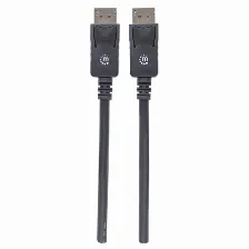 Cable Manhattan Displayport Macho A Macho, 60hz, 1.3 Metro, Negro