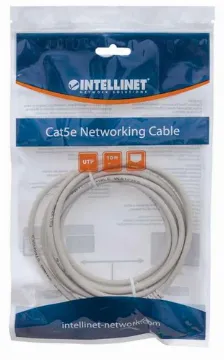 Patchcord Intellinet Cable De Red, Cat5e, Utp Cat5e, 3 M, U/utp (utp), Gris