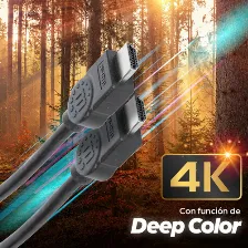 Cable Hdmi Manhattan, Hdmi Macho A Macho, 3d, 4k 30hz, Blindado, Negro, 5m