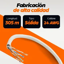 Bobina Intellinet Cat5e, 305 M, U/utp (utp), Gris