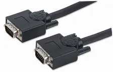 Cable Manhattan Vga 8mm, Macho - Macho, 20 Metros, (335607) Negro