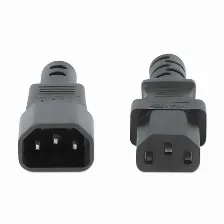 Cables De Poder Manhattan Hembra, Macho 250 V, 5 M, Negro
