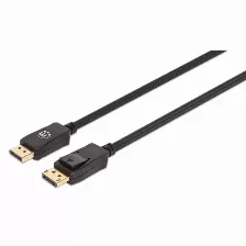 Cable Displayport Manhattan Cable Displayport 8k V1.4 Displayport 1.4, 1 M, Negro