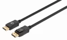 Cable Manhattan Displayport 1.4, 2 Metros, 8k, 60hz, Negro