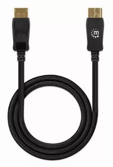 Cable Manhattan Displayport 1.4, 2 Metros, 8k, 60hz, Negro