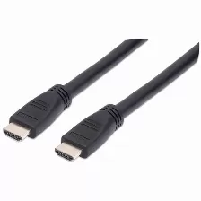 Cable Hdmi Manhattan Canal Ethernet, 10 M, 10.2 Gbit/s, 1080p, 2160p, Negro