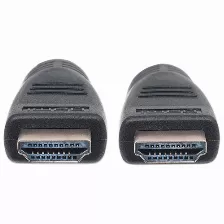 Cable Hdmi Manhattan Canal Ethernet, 10 M, 10.2 Gbit/s, 1080p, 2160p, Negro