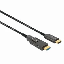 Cable Hdmi Manhattan 355698 Canal Ethernet, 50 M, Negro