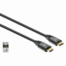 Cable Hdmi Manhattan 3 M, 48 Gbit/s, 1080p, 1440p, Negro