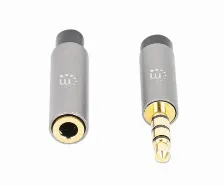 Cable De Audio Manhattan Extensión De Cable Auxiliar De Audio Estéreo 3,5mm A 3,5mm, 5 M, Negro