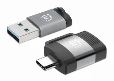 Adaptador Manhattan 356329 Negro, Gris