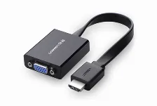 Adaptador Ugreen Hdmi Macho A Vga Hembra, 1080p, 25cm, Negro