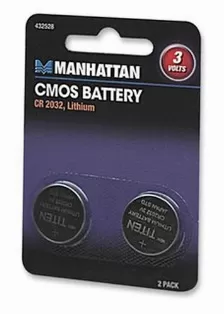Paquete De 2 Baterias Cmos Manhattan Litio, 3v, Cr2032