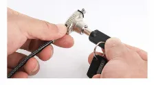Cable Antirrobo Manhattan Kensington, Llave, 1.5 M, Acero, Zinc, Negro