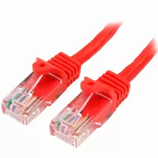 Patchcord Startech.com Cat5e, 1 M, U/utp (utp), Rojo
