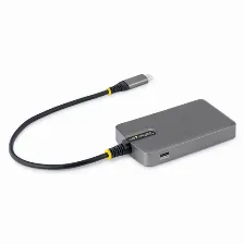 Hub Startech.com 5g4ac-usb-c-hub Interfaz Usb 3.2 Gen 1 (3.1 Gen 1) Type-c, 4 Usb A 3.1, Plástico, Cantidad De Puertos 5, Longitud De Cable 0.3 M, Velocidad 5000 Mbit/s, Color Gris