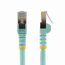 Patchcord Startech.com Cat6a, 0.5 M, U/ftp (stp), Turquesa