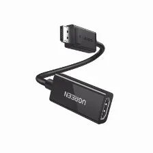 Adaptador Ugreen, Displayport Macho A Hdmi Hembra, 25cm, Negro