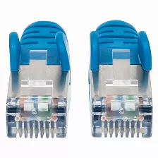 Patchcord Intellinet Cat6a, 2 M, S/ftp (s-stp), Azul