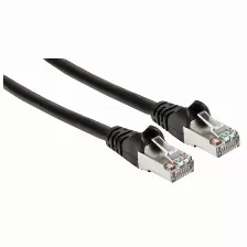 Patchcord Intellinet Cat6a, 2 M, S/ftp (s-stp), Negro