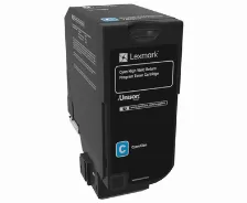 Tóner Lexmark 74c4hc0 Original, Cian, Alto Rendimiento (xl)