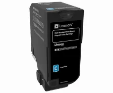 Tóner Lexmark 74c4sc0 Original, Cian, Rendimiento Estándar