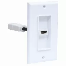 Placa De Pared Manhattan Con Un Puerto Hdmi Hembra, Color Blanco