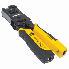 Pinza Ponchadora Intellinet Con Probador De Cables, Rj-11/rj-12/rj-22/rj-45, Negro/amarillo