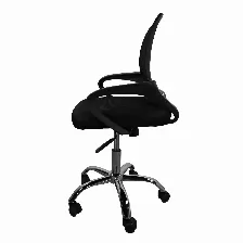 Silla Gerencial Modamob, Modelo Everest, Respaldo De Malla, Reposabrazos, Piston De Gas C3 120kg, Base Metalica Con 5 Ruedas, Color Negro