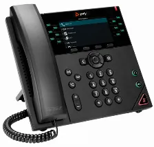 Teléfono Ip Hp Poly Terminal Con Conexión Por Cable, Poe, 12 Líneas, Negro